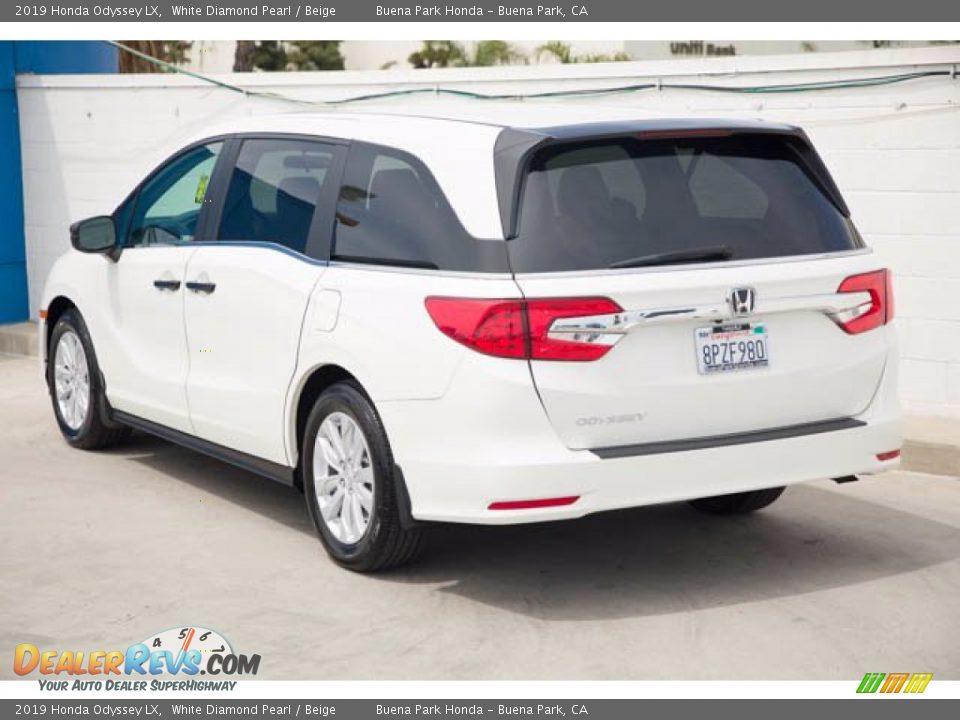 2019 Honda Odyssey LX White Diamond Pearl / Beige Photo #2