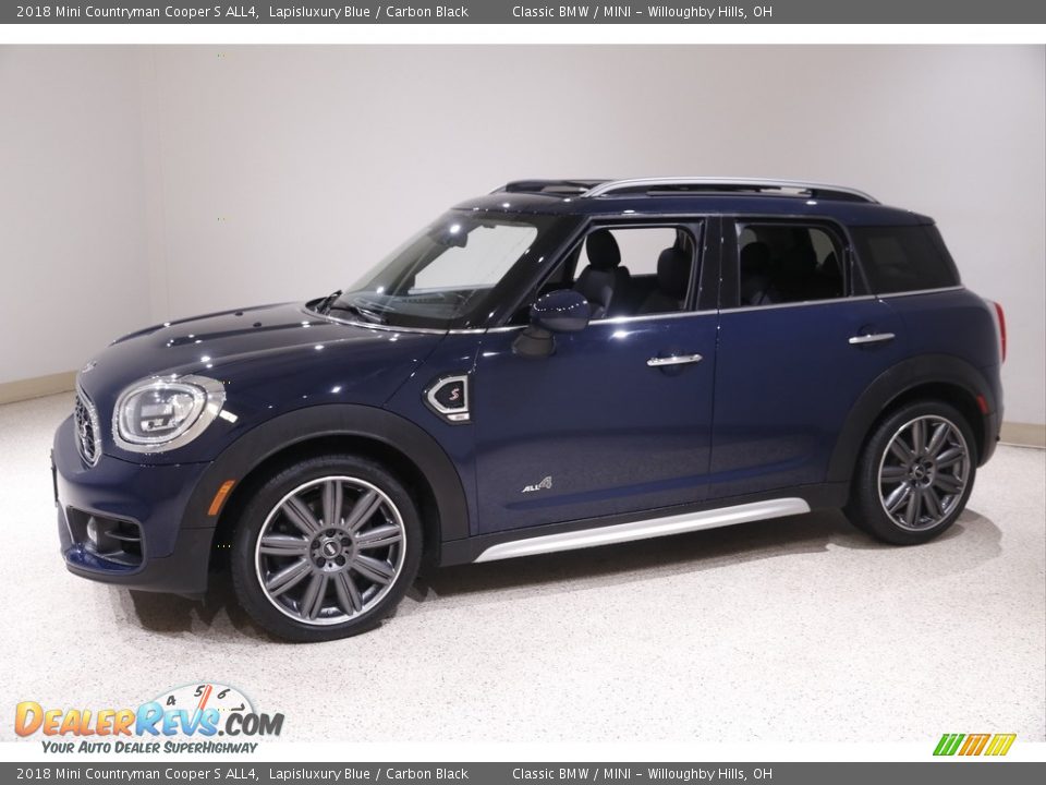 2018 Mini Countryman Cooper S ALL4 Lapisluxury Blue / Carbon Black Photo #3