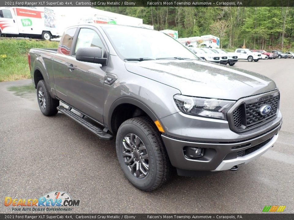 2021 Ford Ranger XLT SuperCab 4x4 Carbonized Gray Metallic / Ebony Photo #3