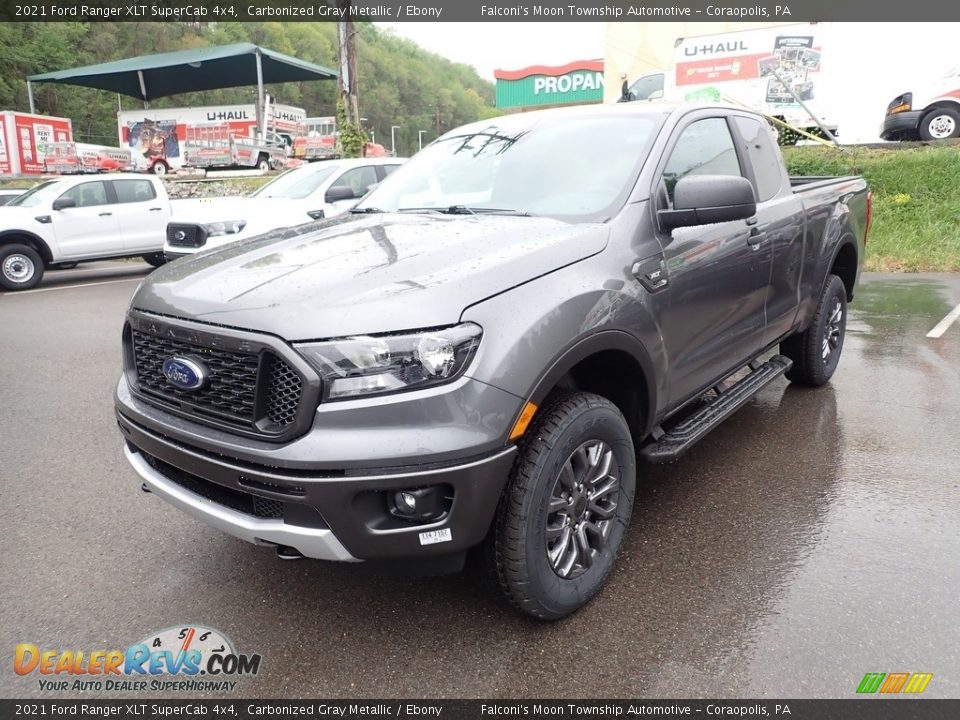 2021 Ford Ranger XLT SuperCab 4x4 Carbonized Gray Metallic / Ebony Photo #5