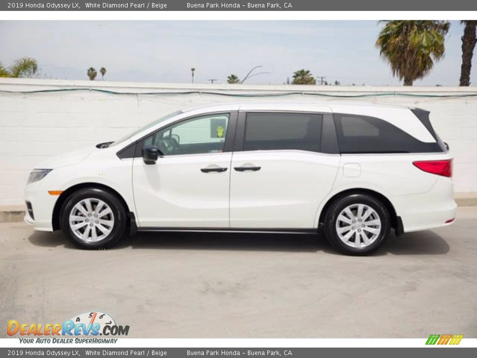 2019 Honda Odyssey LX White Diamond Pearl / Beige Photo #8