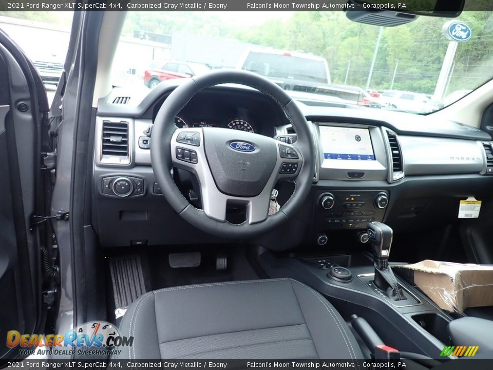 2021 Ford Ranger XLT SuperCab 4x4 Carbonized Gray Metallic / Ebony Photo #11