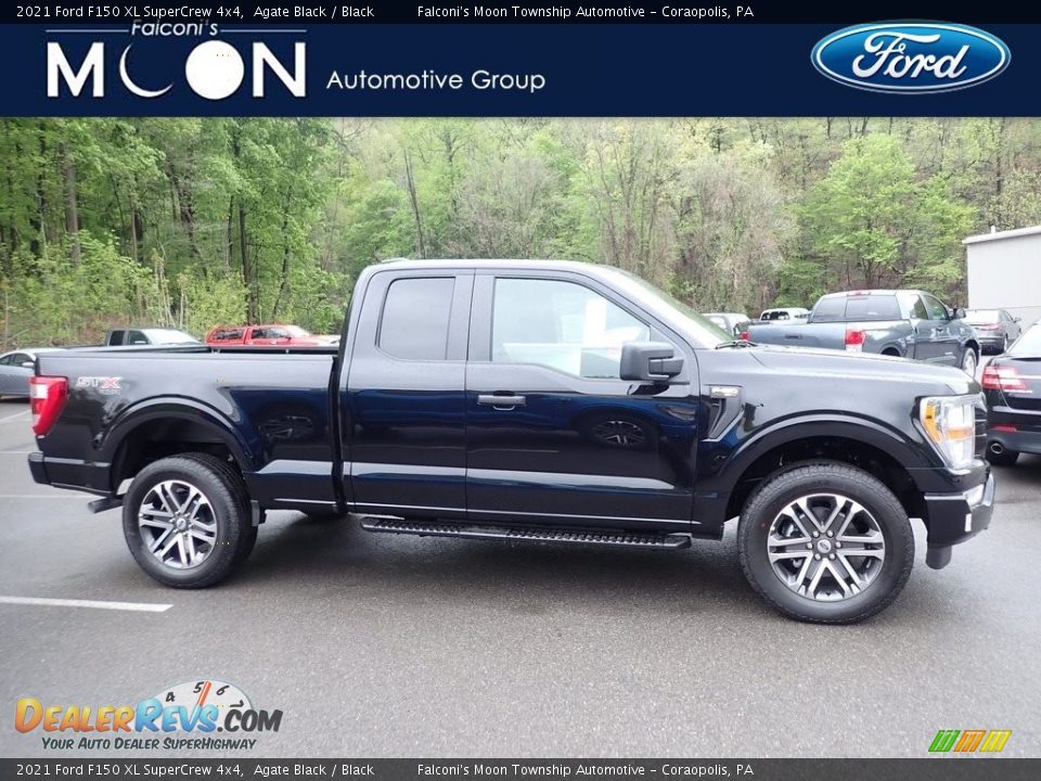 2021 Ford F150 XL SuperCrew 4x4 Agate Black / Black Photo #1