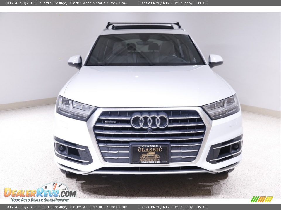 2017 Audi Q7 3.0T quattro Prestige Glacier White Metallic / Rock Gray Photo #2