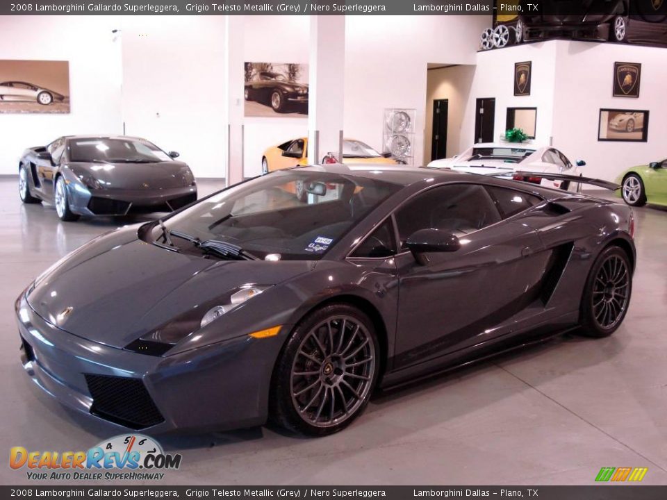 2008 Lamborghini Gallardo Superleggera Grigio Telesto Metallic (Grey) / Nero Superleggera Photo #2