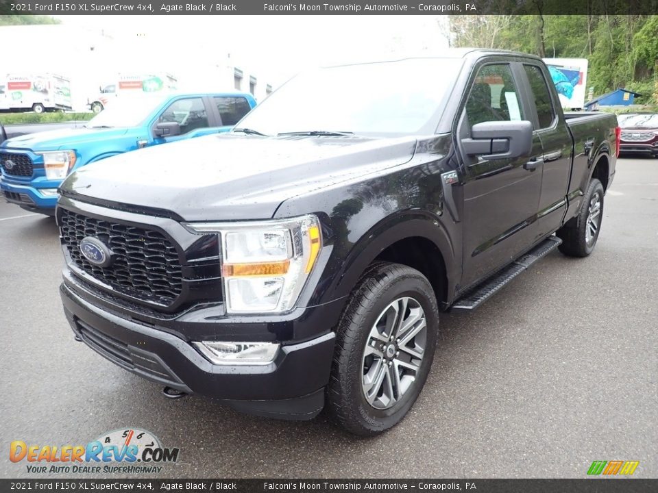 2021 Ford F150 XL SuperCrew 4x4 Agate Black / Black Photo #4