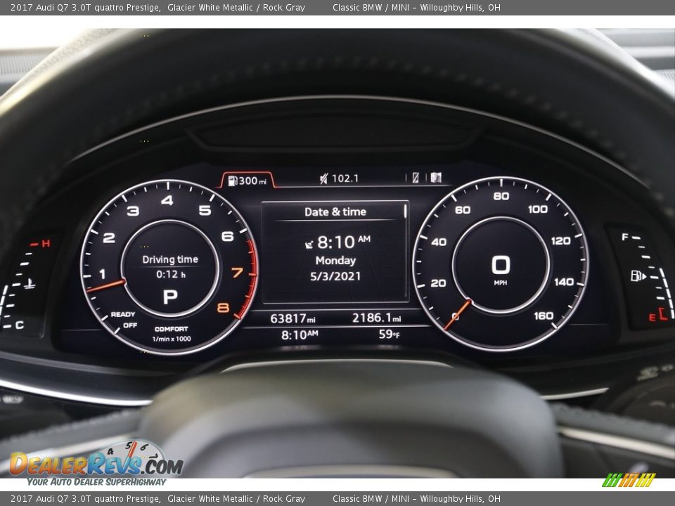 2017 Audi Q7 3.0T quattro Prestige Gauges Photo #8