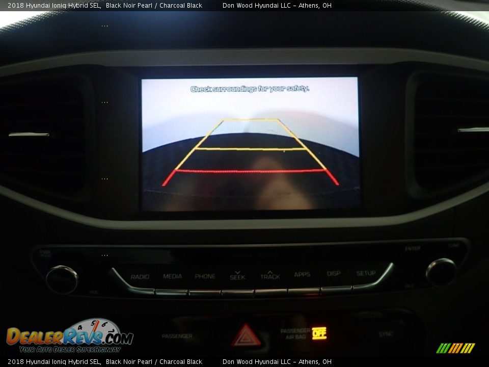 2018 Hyundai Ioniq Hybrid SEL Black Noir Pearl / Charcoal Black Photo #3