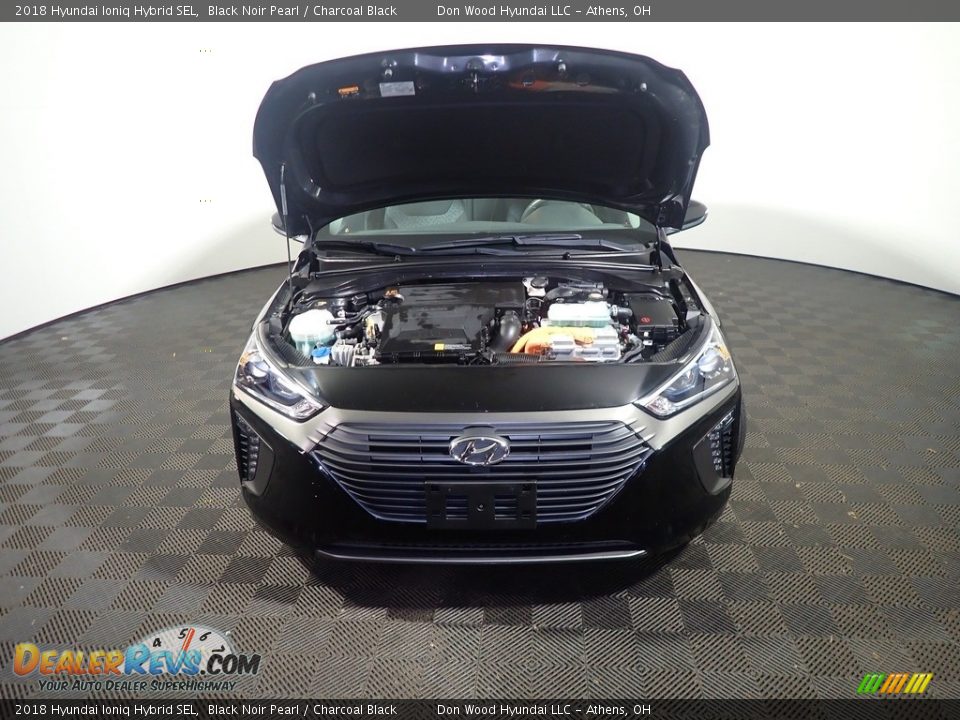 2018 Hyundai Ioniq Hybrid SEL Black Noir Pearl / Charcoal Black Photo #7