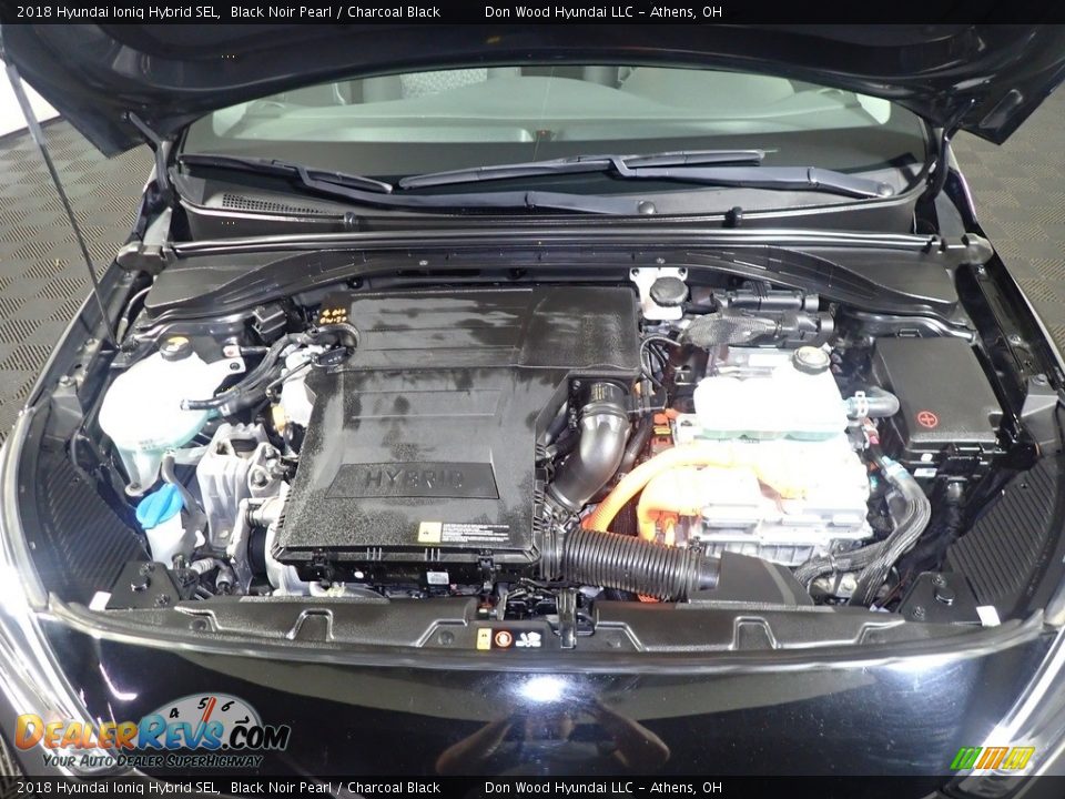 2018 Hyundai Ioniq Hybrid SEL Black Noir Pearl / Charcoal Black Photo #8