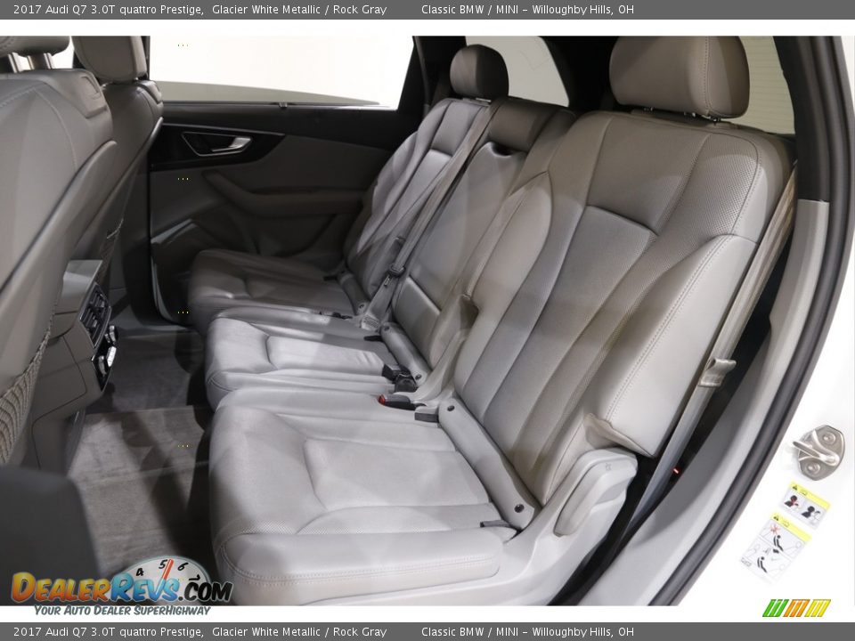 Rear Seat of 2017 Audi Q7 3.0T quattro Prestige Photo #17