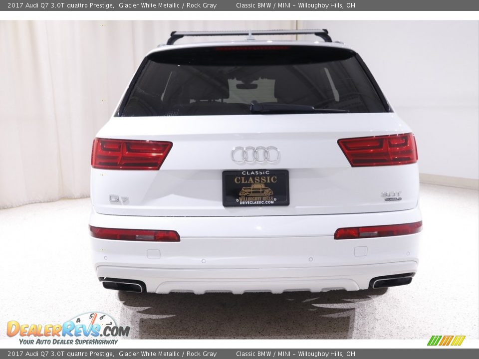 2017 Audi Q7 3.0T quattro Prestige Glacier White Metallic / Rock Gray Photo #19