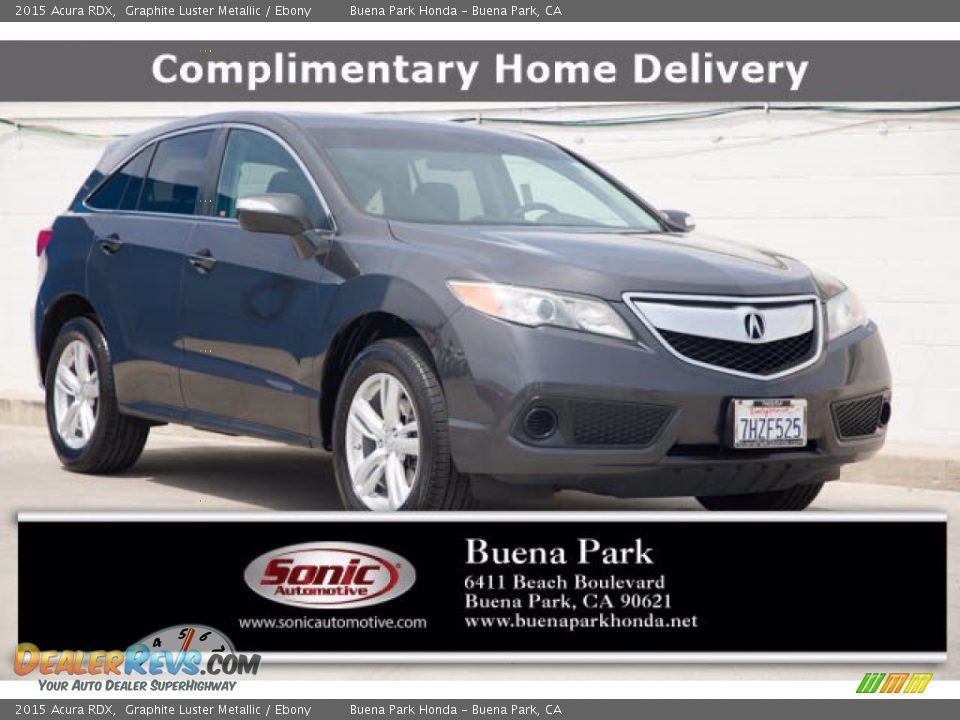 2015 Acura RDX Graphite Luster Metallic / Ebony Photo #1