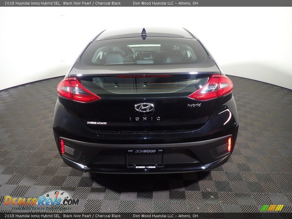 2018 Hyundai Ioniq Hybrid SEL Black Noir Pearl / Charcoal Black Photo #14