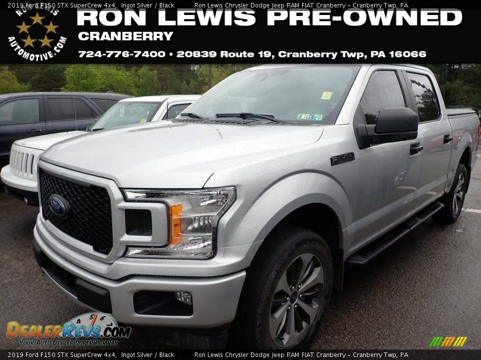 2019 Ford F150 STX SuperCrew 4x4 Ingot Silver / Black Photo #1