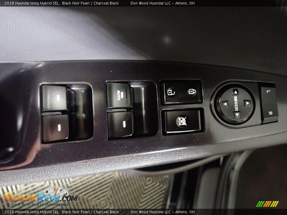 2018 Hyundai Ioniq Hybrid SEL Black Noir Pearl / Charcoal Black Photo #22