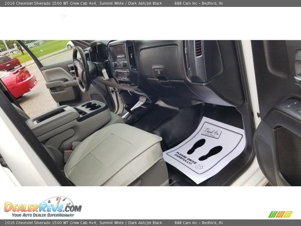 2016 Chevrolet Silverado 1500 WT Crew Cab 4x4 Summit White / Dark Ash/Jet Black Photo #23