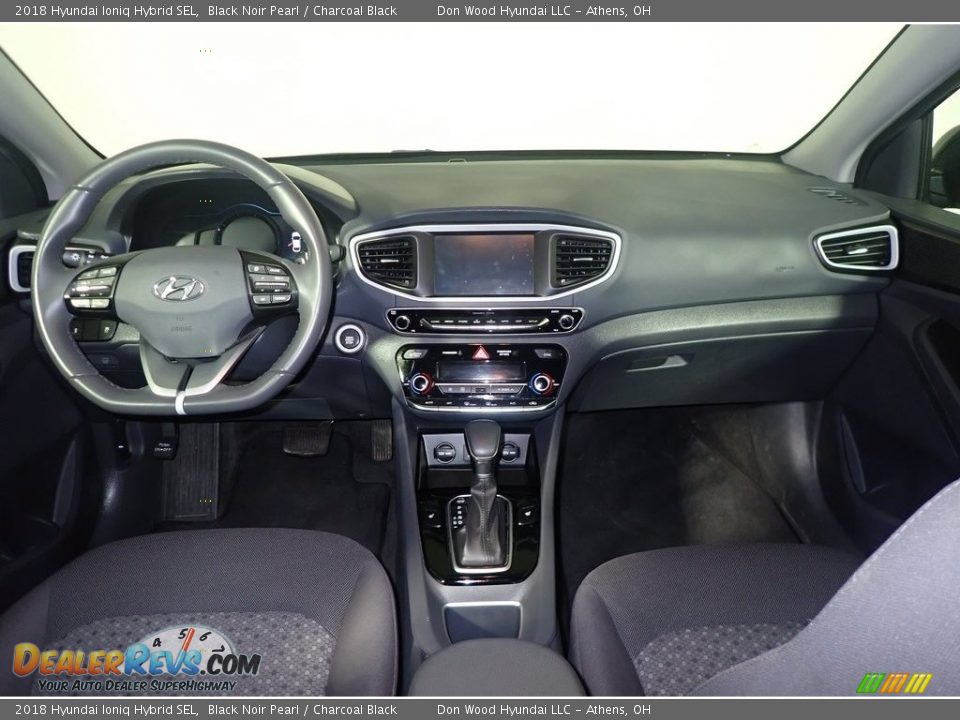 2018 Hyundai Ioniq Hybrid SEL Black Noir Pearl / Charcoal Black Photo #25