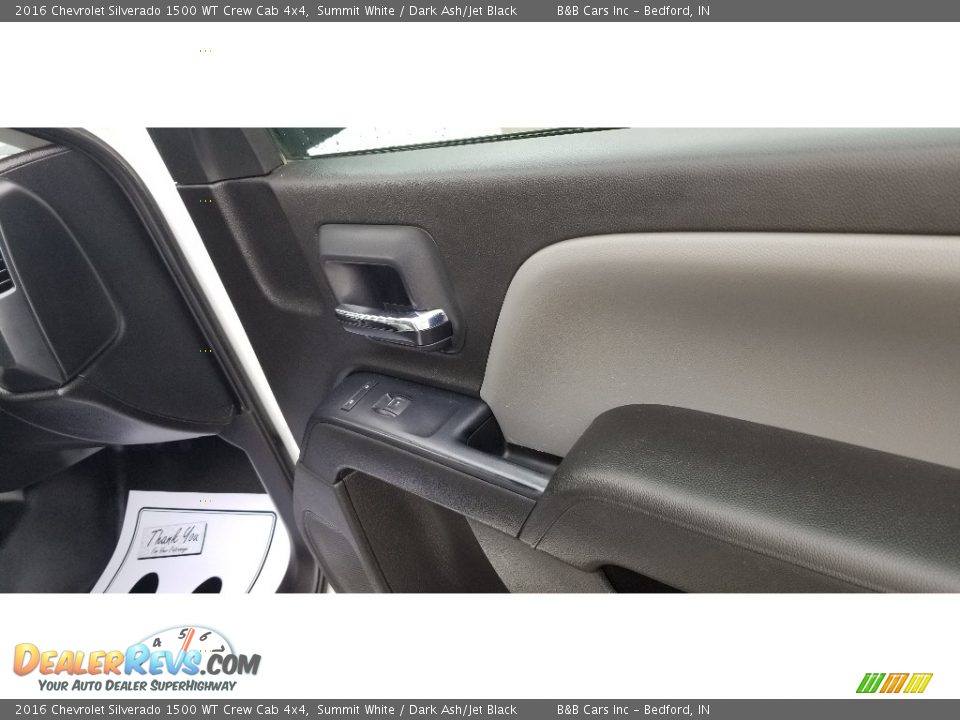 2016 Chevrolet Silverado 1500 WT Crew Cab 4x4 Summit White / Dark Ash/Jet Black Photo #24