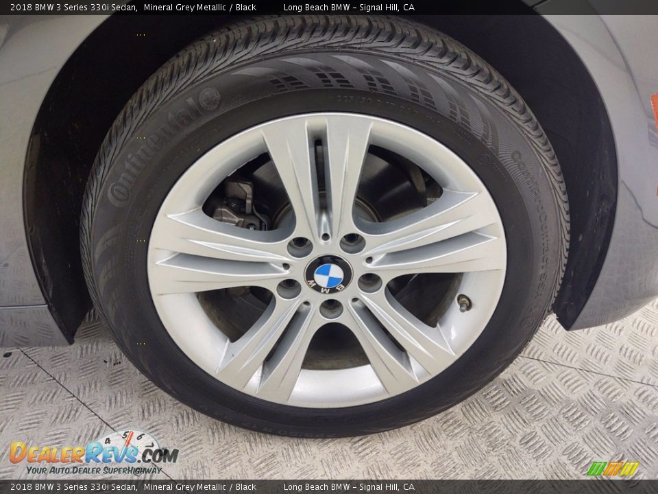 2018 BMW 3 Series 330i Sedan Mineral Grey Metallic / Black Photo #6