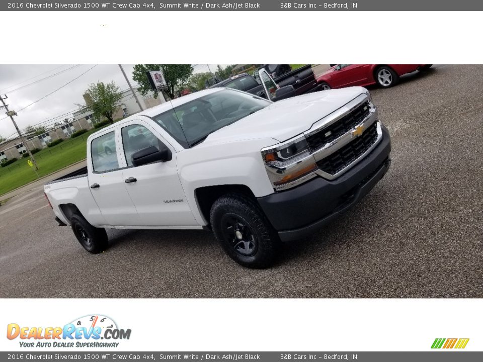 2016 Chevrolet Silverado 1500 WT Crew Cab 4x4 Summit White / Dark Ash/Jet Black Photo #27