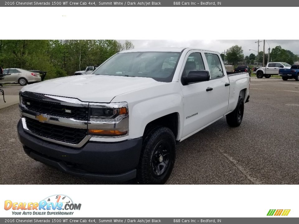 2016 Chevrolet Silverado 1500 WT Crew Cab 4x4 Summit White / Dark Ash/Jet Black Photo #28