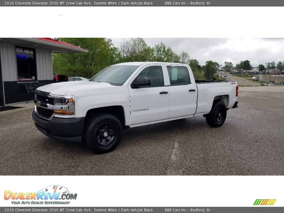 2016 Chevrolet Silverado 1500 WT Crew Cab 4x4 Summit White / Dark Ash/Jet Black Photo #30