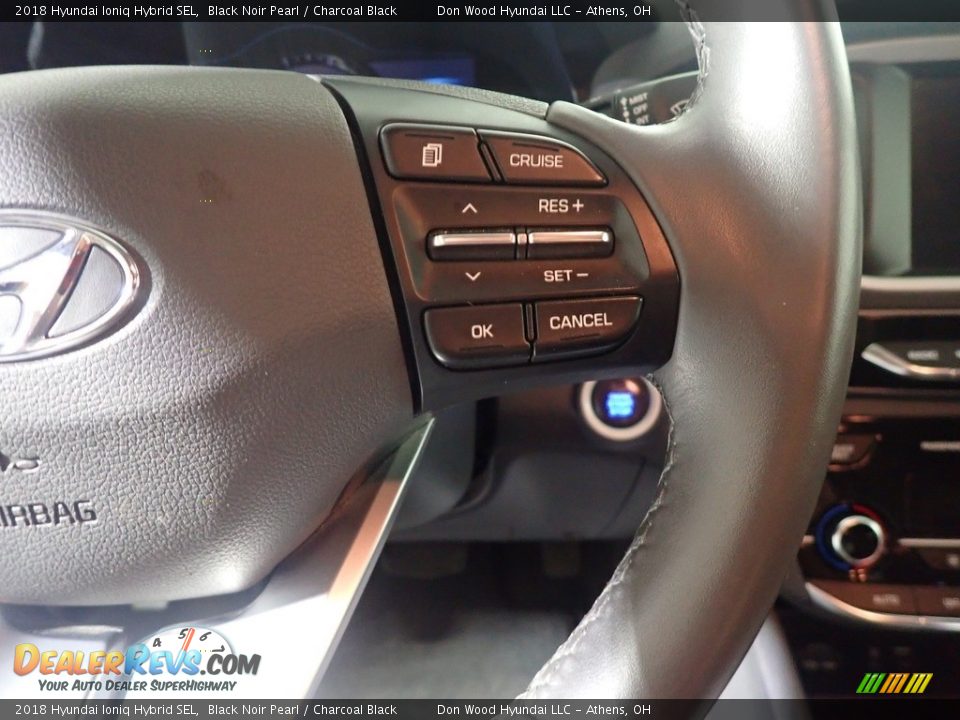 2018 Hyundai Ioniq Hybrid SEL Black Noir Pearl / Charcoal Black Photo #31
