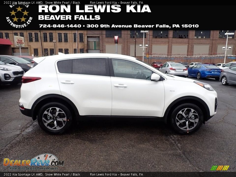 2022 Kia Sportage LX AWD Snow White Pearl / Black Photo #1