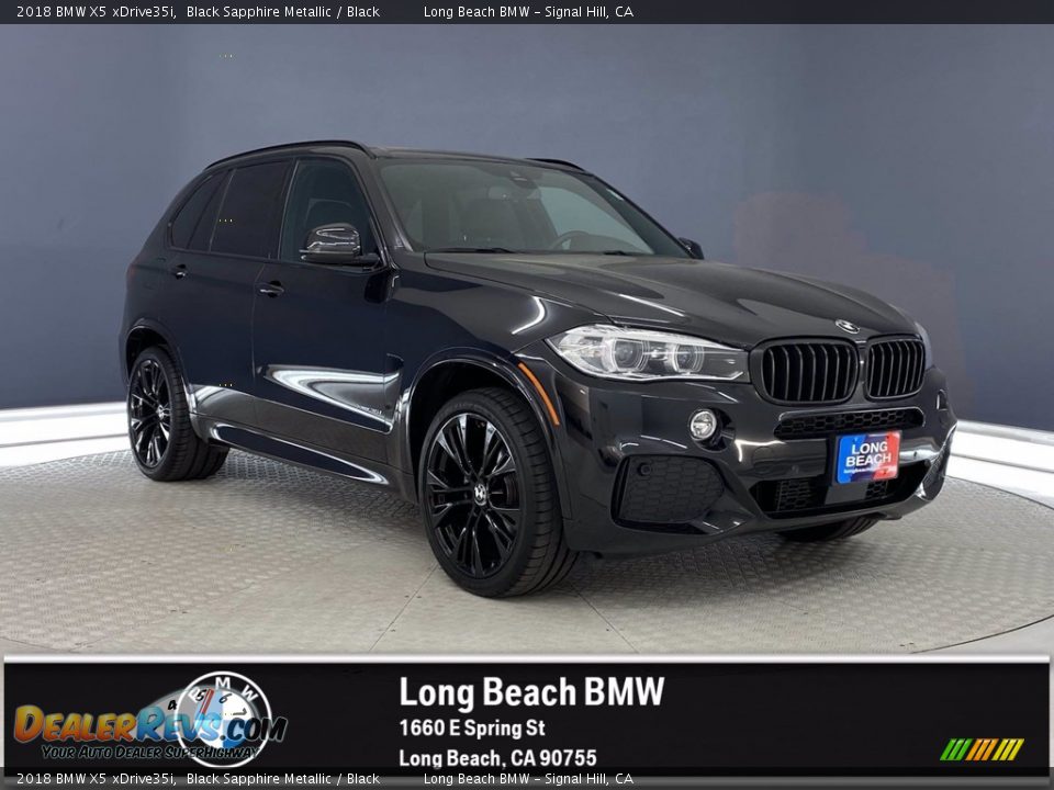 2018 BMW X5 xDrive35i Black Sapphire Metallic / Black Photo #1