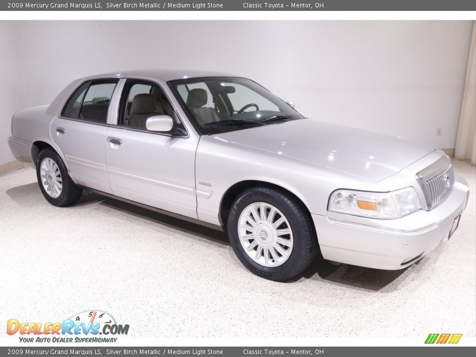 2009 Mercury Grand Marquis LS Silver Birch Metallic / Medium Light Stone Photo #1