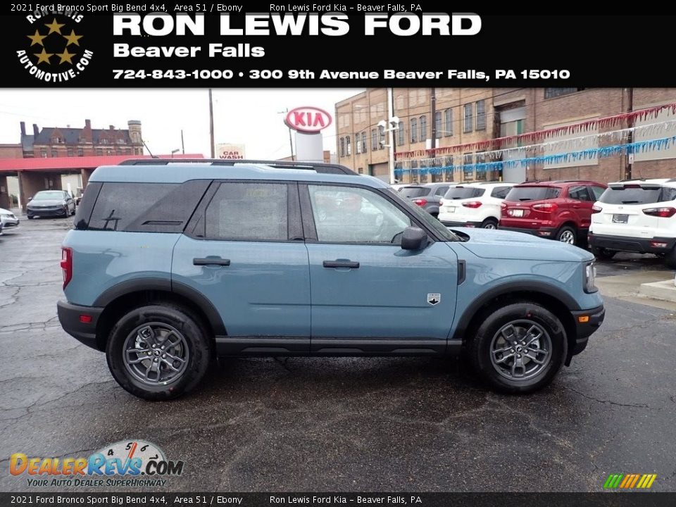 2021 Ford Bronco Sport Big Bend 4x4 Area 51 / Ebony Photo #1