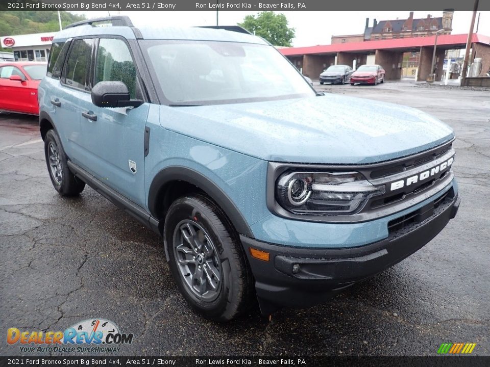 2021 Ford Bronco Sport Big Bend 4x4 Area 51 / Ebony Photo #3
