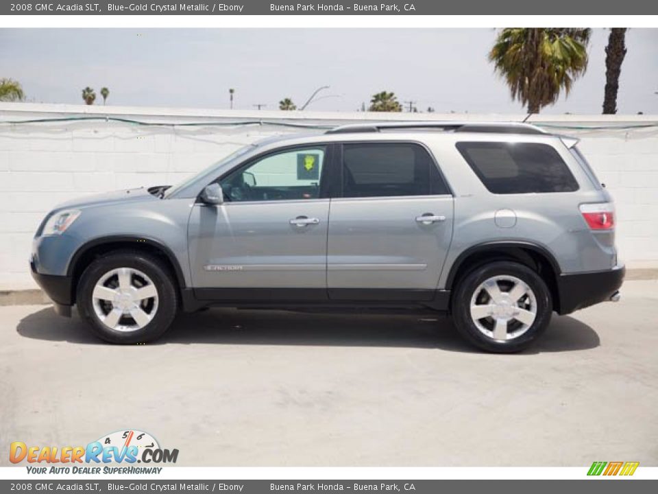 2008 GMC Acadia SLT Blue-Gold Crystal Metallic / Ebony Photo #8