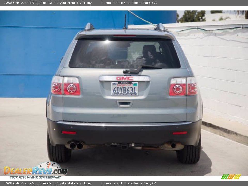 2008 GMC Acadia SLT Blue-Gold Crystal Metallic / Ebony Photo #9