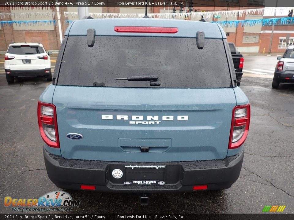 2021 Ford Bronco Sport Big Bend 4x4 Area 51 / Ebony Photo #8