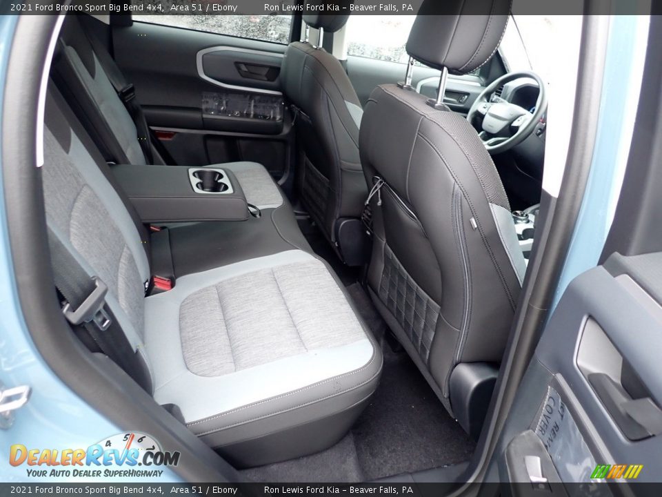 Rear Seat of 2021 Ford Bronco Sport Big Bend 4x4 Photo #9