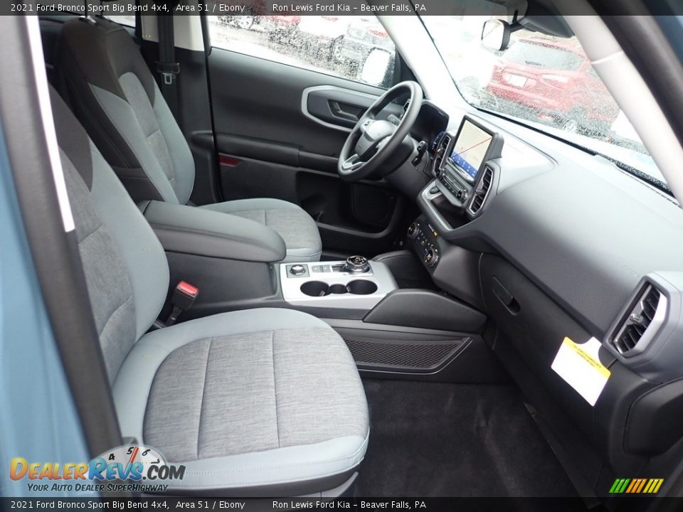 Ebony Interior - 2021 Ford Bronco Sport Big Bend 4x4 Photo #10