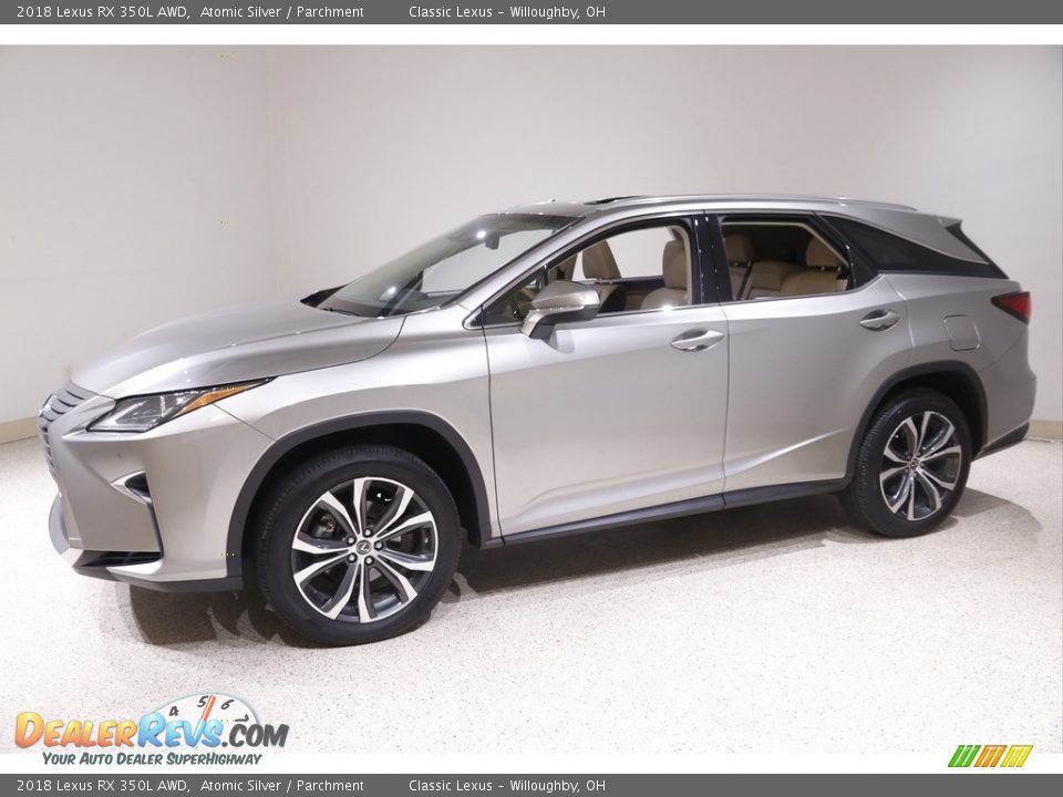 2018 Lexus RX 350L AWD Atomic Silver / Parchment Photo #3