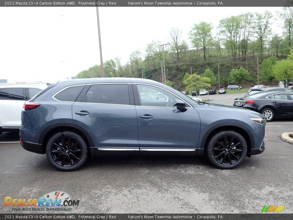 2021 Mazda CX-9 Carbon Edition AWD Polymetal Gray / Red Photo #1