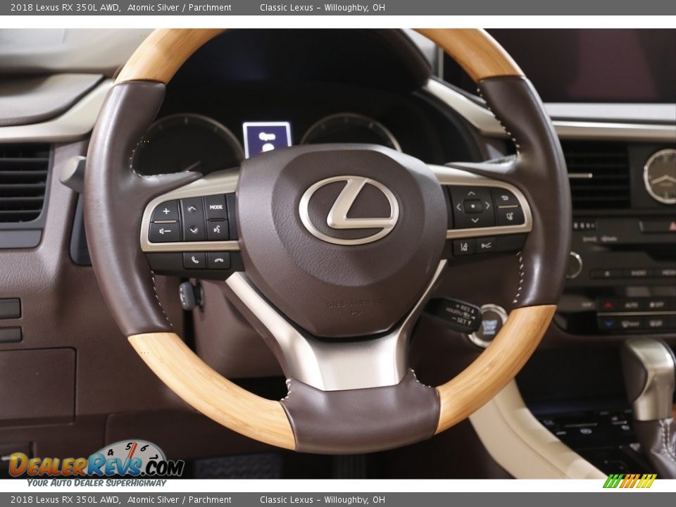 2018 Lexus RX 350L AWD Atomic Silver / Parchment Photo #7