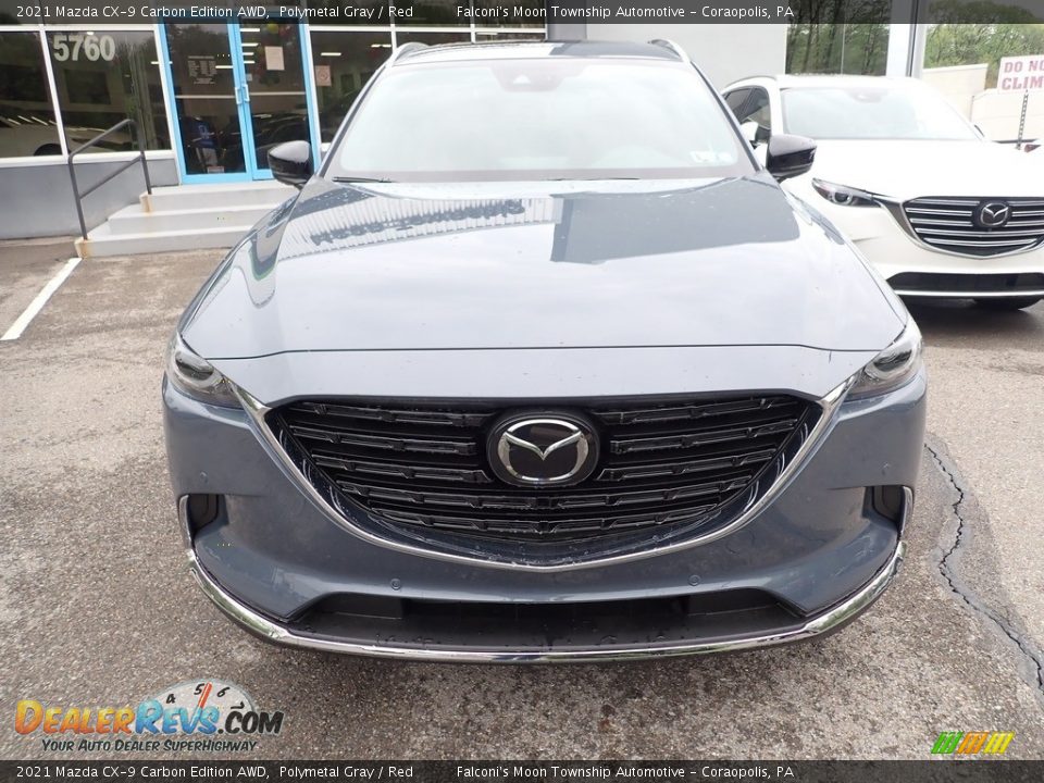 2021 Mazda CX-9 Carbon Edition AWD Polymetal Gray / Red Photo #4