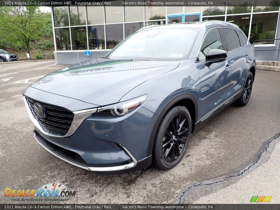 2021 Mazda CX-9 Carbon Edition AWD Polymetal Gray / Red Photo #5