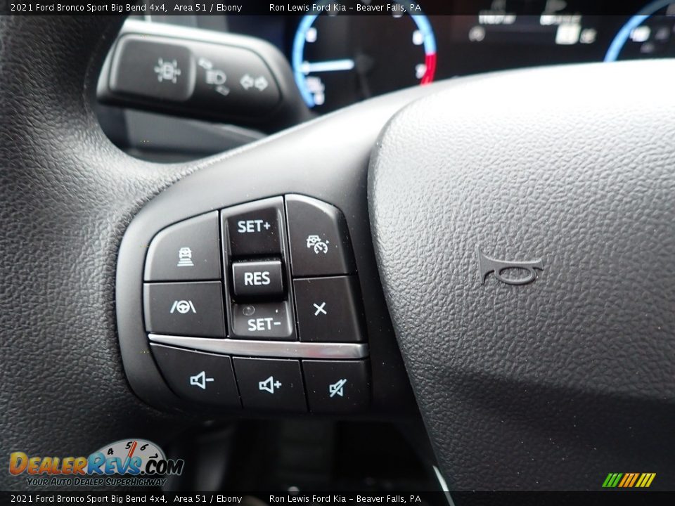 2021 Ford Bronco Sport Big Bend 4x4 Steering Wheel Photo #22
