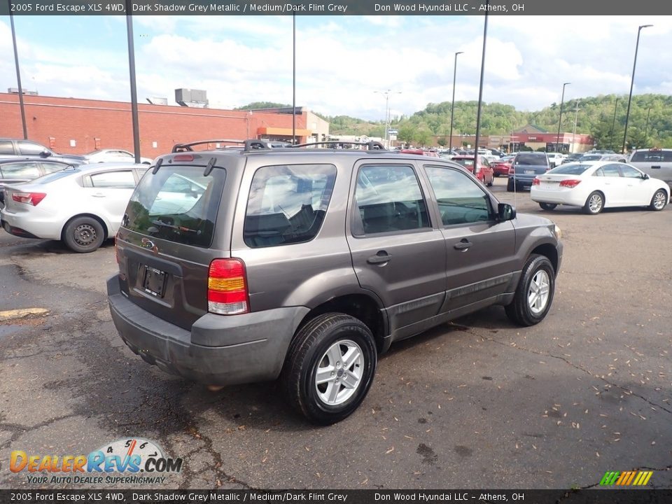 2005 Ford Escape XLS 4WD Dark Shadow Grey Metallic / Medium/Dark Flint Grey Photo #12