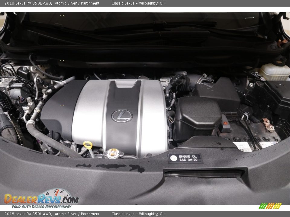 2018 Lexus RX 350L AWD Atomic Silver / Parchment Photo #21