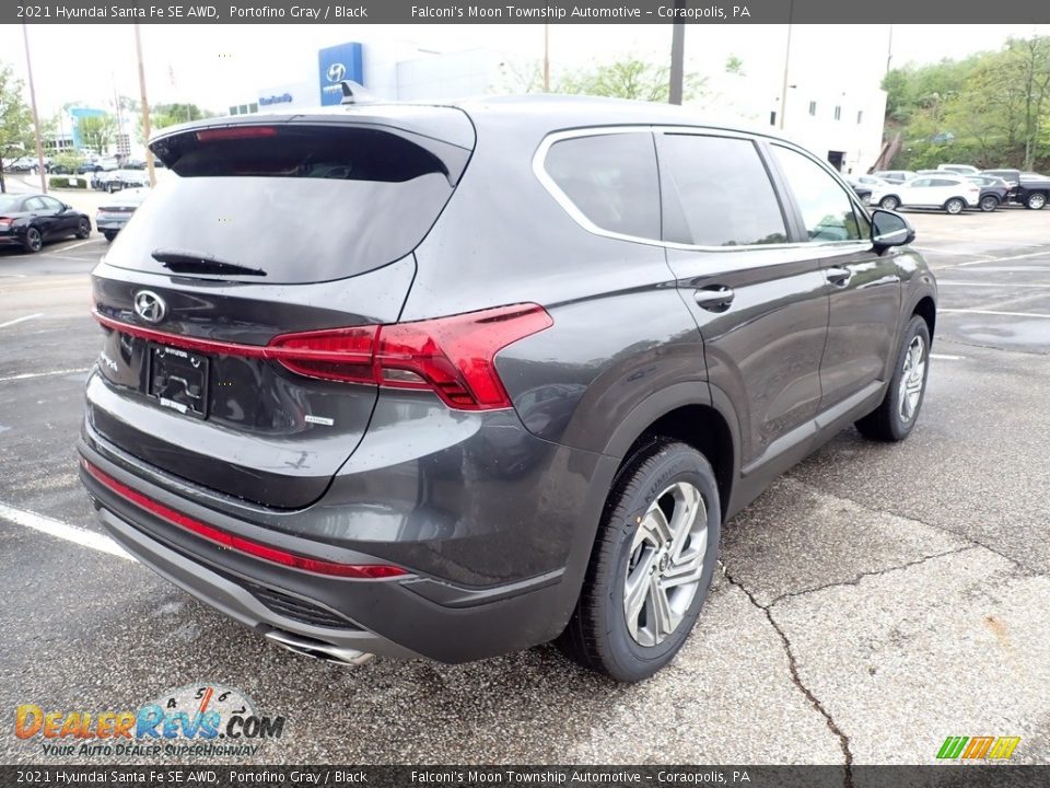 2021 Hyundai Santa Fe SE AWD Portofino Gray / Black Photo #2