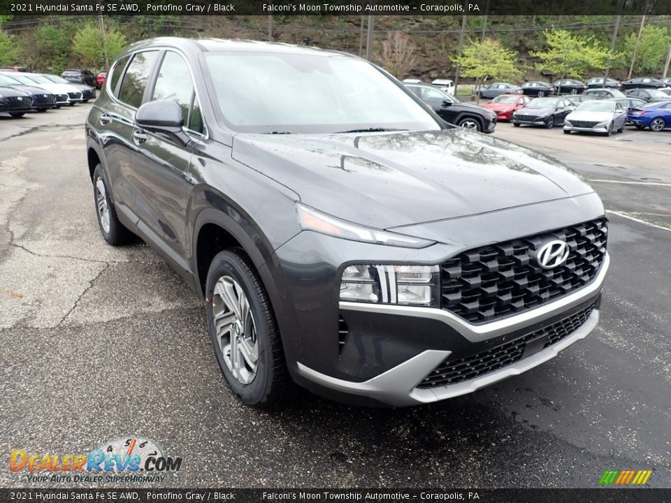 2021 Hyundai Santa Fe SE AWD Portofino Gray / Black Photo #3