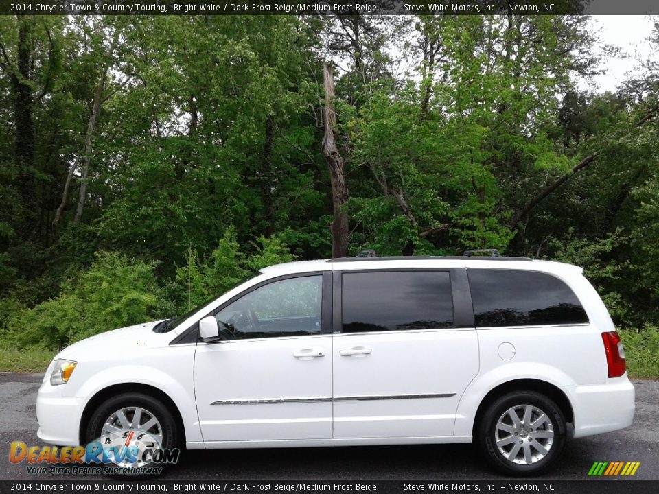 2014 Chrysler Town & Country Touring Bright White / Dark Frost Beige/Medium Frost Beige Photo #1