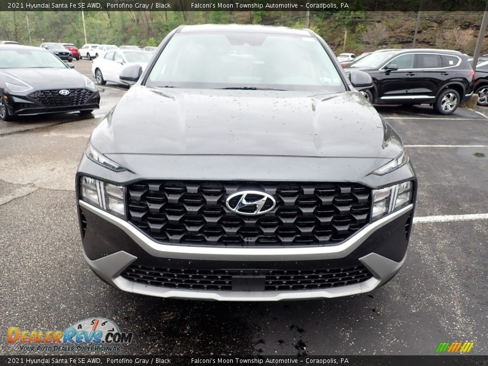 2021 Hyundai Santa Fe SE AWD Portofino Gray / Black Photo #4